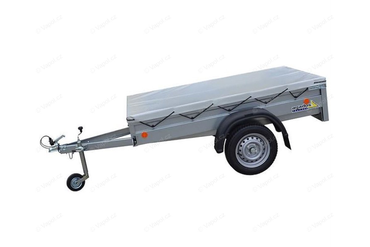 Vapol UEU82410 Ponyva utánfutóra 2120 x 1330 mm, szürke, CZ gyártmány (szőtt vászon 650 g/m2)